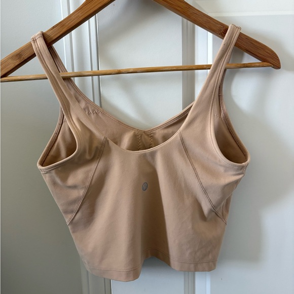 Lululemon Align Tank Pecan Tan Sleeveless V-Neck Crop Tank Top - Beige 6 - Picture 3 of 5